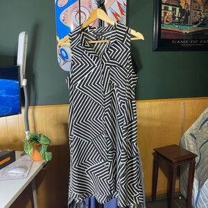 Alfani Zebra Print Top in Black and White